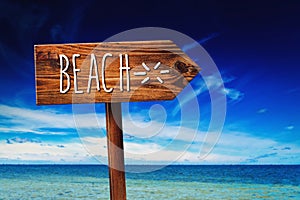 Beach Rustic Direction Sign