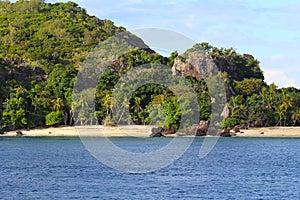 A beach in the Sacred Islands, Mamanuca Islands, Fiji