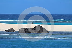 A beach in the Sacred Islands, Mamanuca Islands, Fiji