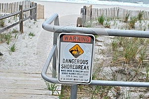 Beach Safety Shorebreak Warning