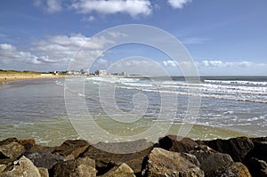 Beach of Saint-Gilles-Croix-de-Vie in France