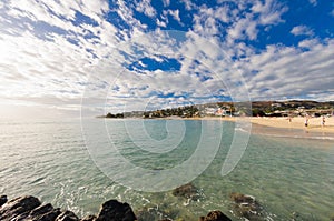 Beach of Saint Gilles at Reunion Island