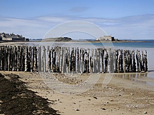 Beach of Saint Malo in France photo