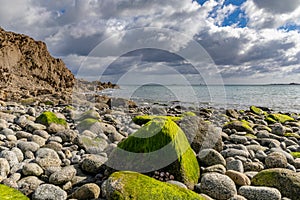 Beach of Saint-Quay-Portrieux, Cotes d`Armor, Brittany