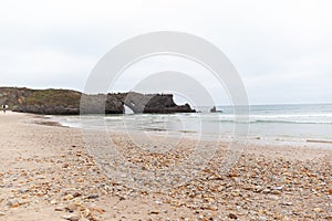 Beach of San Antolin, Naves, Llanes, Asturias, Spain photo