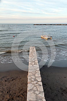 Beach of san mauro sea, Italy photo