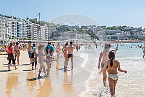 Beach in San Sebastian