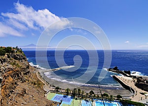 Beach of San Sebastian on Gomera