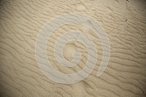 Beach sand footprints