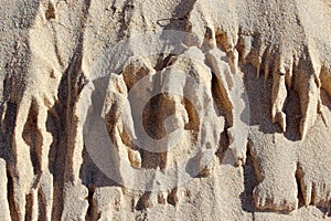 Beach Sand sculpted by winds Preston beach photo