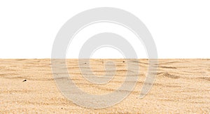 Beach sand in solated on white background