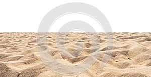 Beach sand in solated on white background