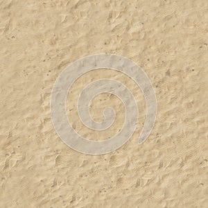 Beach sand texture. Seamless square background, tile ready.