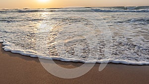 Beach Sand Wave Wash Water Sun Reflections