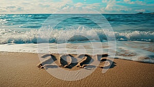 Beach sand and waves crashing are everywhere