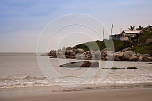 Beach sand house