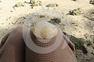 Beach sand white soil seashell