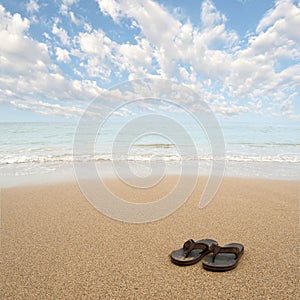 Beach sandals photo