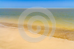 Beach and sandbank