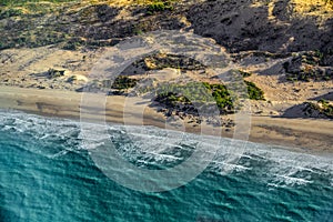 Beach and sandhills, Berkeley River Lodge