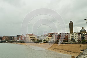 Beach Of The Sands Of Getxo. Nature Cantabrico Travel.