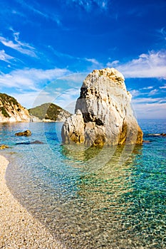 The beach of Sansone at morning in the Elba Island, Italy