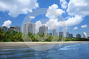 Beach in Sanya Bay,Hainan Island,China