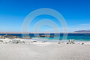 Beach scenario in northern Chile in Bahia Inglesa area.