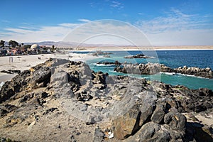 Beach scenario in northern Chile in Bahia Inglesa area.