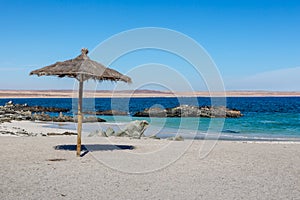 Beach scenario in northern Chile in Bahia Inglesa area. photo