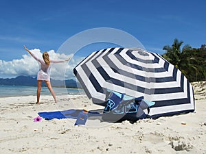 Beach scene