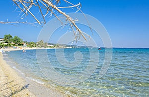 Beach Scene - Aegean sea – Greece - Polychrono