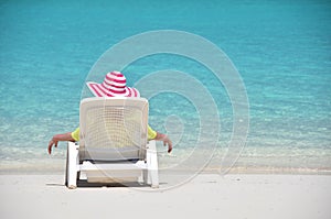 Beach scene. Exuma, Bahamas