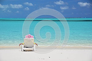 Beach scene. Exuma, Bahamas