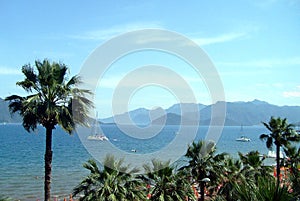 Beach scene Icmeler Turkey