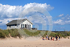 Beach Scene in Montauk