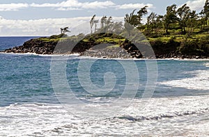 Beach Scene Pacific Coast Kauai Hawaii USA