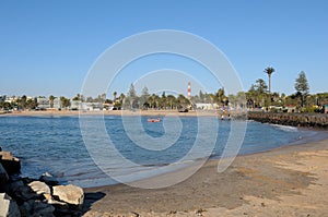 Beach scene in Swakopmund, Namibia