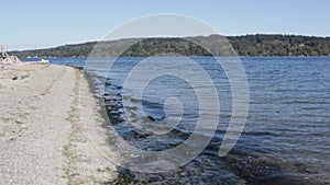 beach scenery of a north west beach in washington state