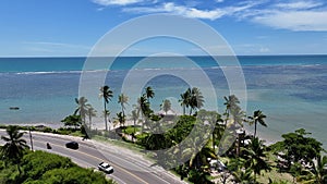 Beach Scenery In Porto Seguro Bahia. Brazil Northeast. photo