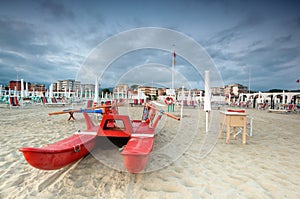 Beach scenic, Viareggio, Italy