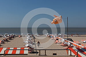 Beach sea Blankenberge, Belgium