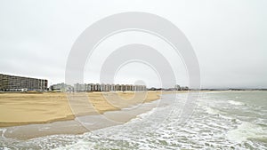 The beach and the sea in Calais,