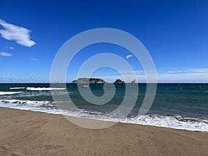 The beach and sea in L`Estartit