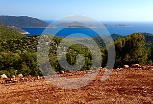 Beach and sea near Kas