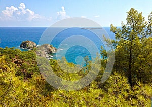 Beach and sea near Kas