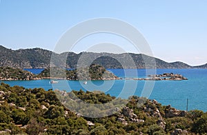 Beach and sea near Kas