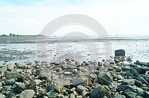 Beach and sea scenery in Dachan Bay, Xixiang