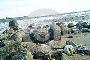 Beach and sea scenery in Dachan Bay, Xixiang