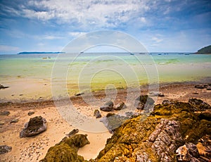 Beach sea wave landscape coastline